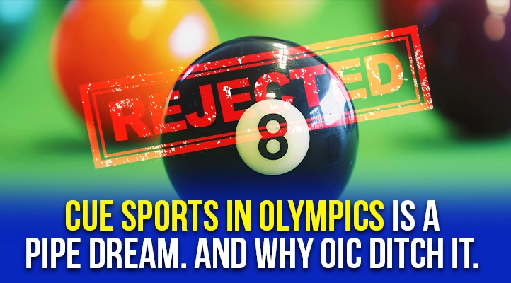 cue sports in olympics is rejected